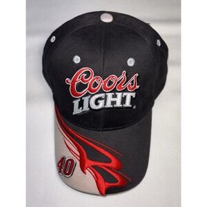 Winners Circle #40 Coors Light Sterling Marlin Black Embroidered Vintage NASCAR